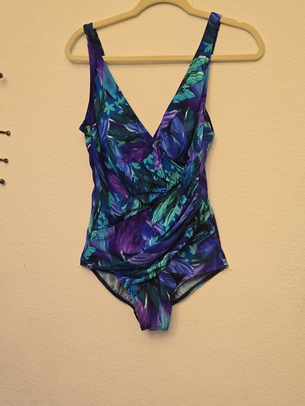 Miraclesuit Purple and Teal Swirl One-Piece